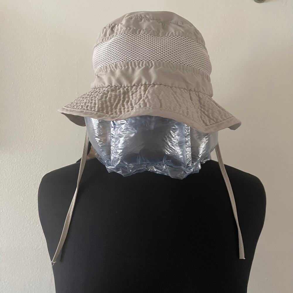 Stetson Mens Large No Fly Zone Hat Khaki UPF 50 Sun Guard Fishing Cap Summer